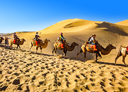 Camel Riding, Dunhuang