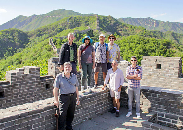 Our Guests on the Mutianyu Great Wall