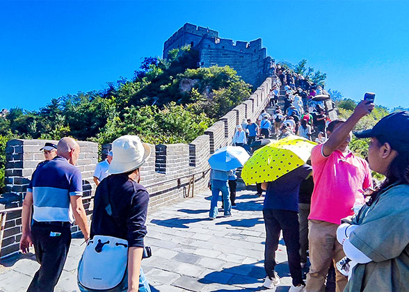 The Great Wall during peak season