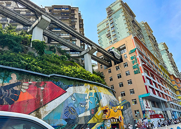 Light Rail at Liziba Station