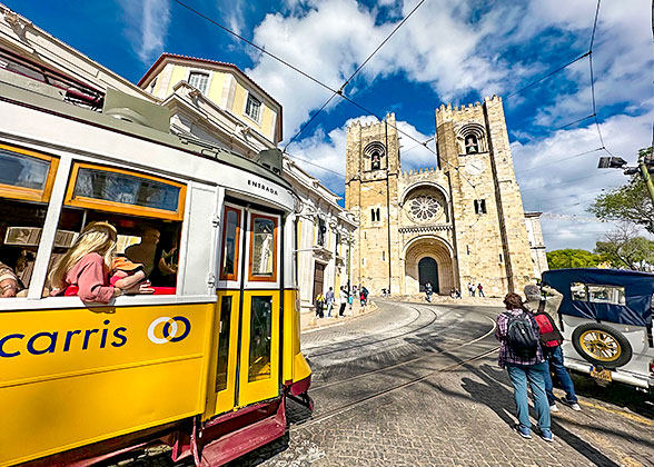 Lisbon Cathedral in the Old Town Area