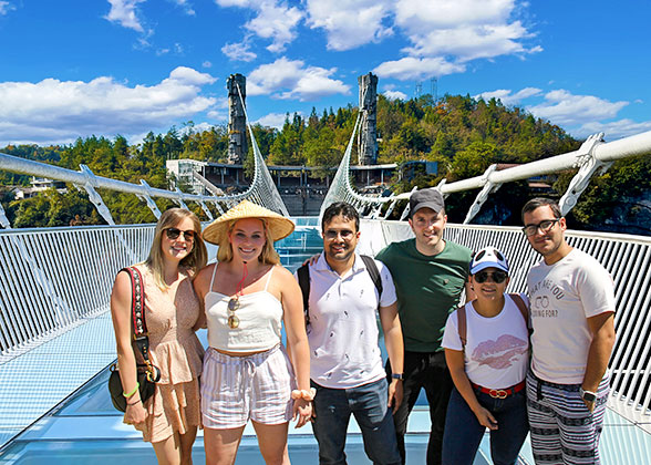 Our Guests on the Glass Bridge